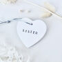 Personalised Ceramic Heart Name Decoration, thumbnail 1 of 4