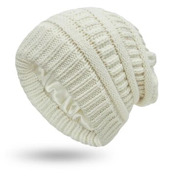 Chemo Headwear Beanie Hat Satin Lined Winter, 10 of 12