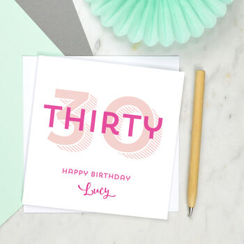 30th Birthday Card, 2 of 3