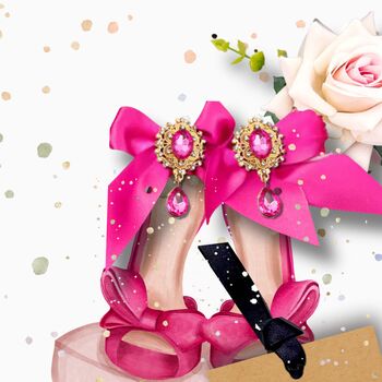 Luxury Personalised 40th Birthday Card For Her Pink Heel Scented Handmade 3D Gift, 3 of 11