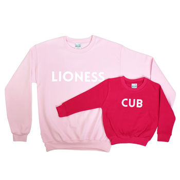 'Lioness And Cub' Sweatshirt Jumper Set, 3 of 10