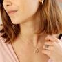 Delicate Multi Coloured Gem Stone Initial Necklace, thumbnail 1 of 8