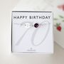 70th Birthday Gift For Her – Sterling Silver Birthstone And Initial Bracelet, thumbnail 1 of 10