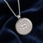 Celtic Happiness Mandala Personalised Silver Necklace, thumbnail 2 of 12