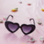 Black Chunky Oversized Heart Sunglasses, thumbnail 5 of 5