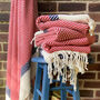 Personalised Cotton Throw Blanket, Garden Shawl, thumbnail 1 of 11