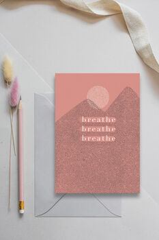 'Breathe' Greetings Card, 2 of 2