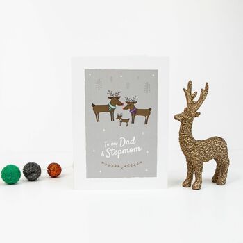 'To My Dad And Stepmom' Christmas Reindeer, 2 of 10
