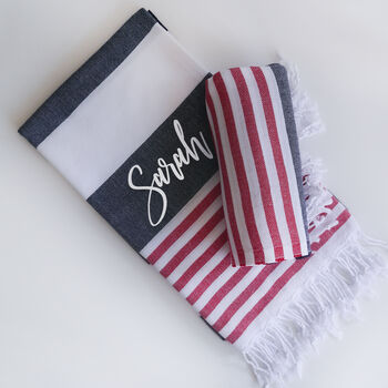 Personalised Beach And Yoga Towel, Sustainable Gift, 2 of 8