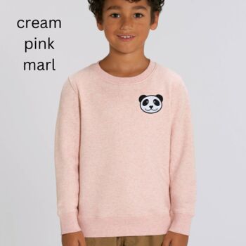 Childrens Organic Cotton Panda Sweatshirt, 5 of 12
