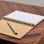 Personalised Initial Bamboo Notebook Or Sketchpad, thumbnail 3 of 4