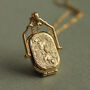 Victorian Vermeil Personalised Engraved Locket, thumbnail 1 of 6