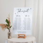 Scattered Hearts Wedding Banquet Table Plan Sign, thumbnail 1 of 3