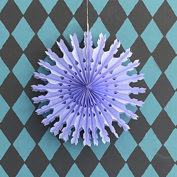 Set Of Six Colourful Paper Fan Decorations, 11 of 12