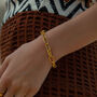 Adjustable Large Gold Chain Bracelet, thumbnail 6 of 6