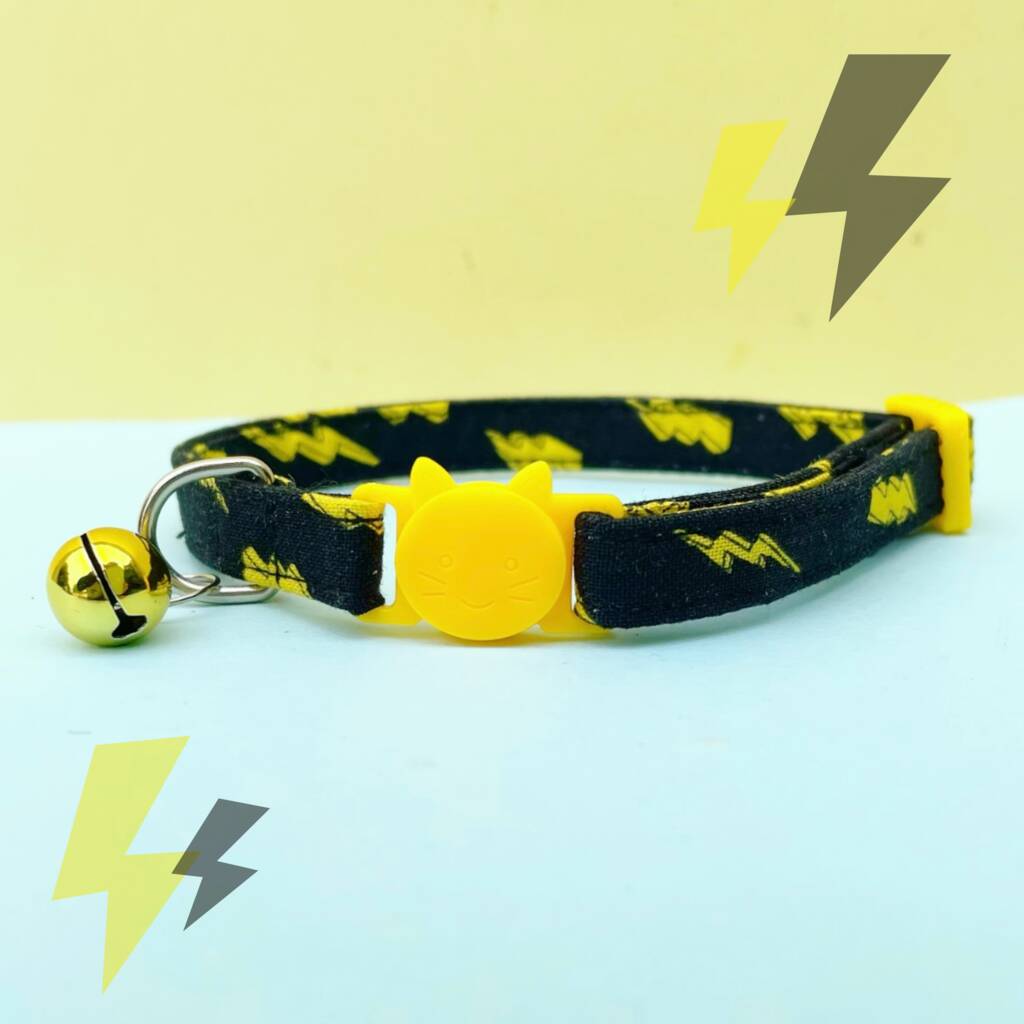 Lightning Bolt Cat Collar