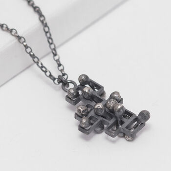 Mindfulness Fidget Silver Pendant Necklace, 2 of 9