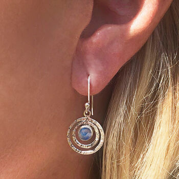 Infinity Protection Labradorite Silver Earrings, 2 of 7
