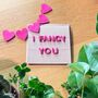 I Fancy You Mini Garland Card And Decoration, thumbnail 3 of 3