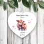 Personalised Mother's Day Highland Cow Decoration, thumbnail 1 of 2