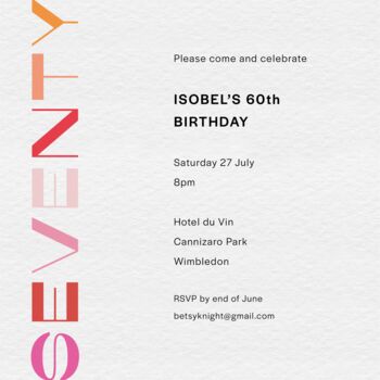 Decade Birthday Party Invitations, 2 of 4