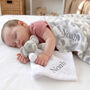 Personalised Grey Ellie Blanket And Comforter Set, thumbnail 1 of 12