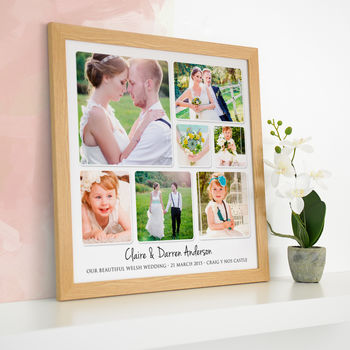 Personalised Wedding Photo Collage, 3 of 6