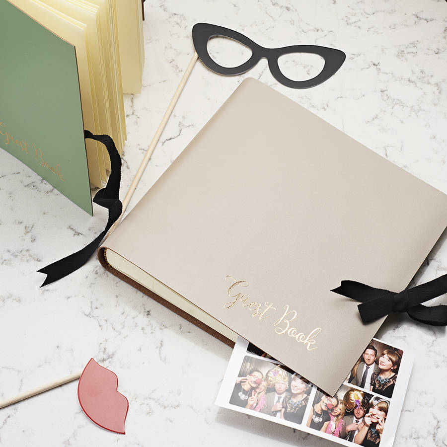 personalised photo booth guest book by begolden | notonthehighstreet.com
