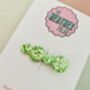 Neon Pale Green Bubble Glitter Resin Hair Clip / Festival Fashion Barrette / Y2 K Rave Aesthetic Hair Accessory, thumbnail 4 of 5