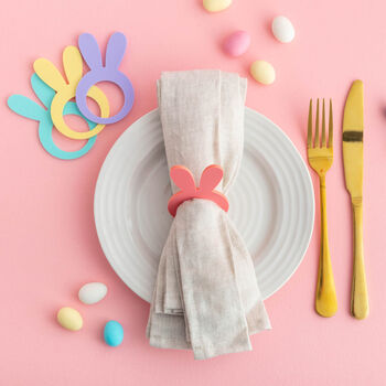 Colourful Reusable Bunny Napkin Rings, 2 of 2