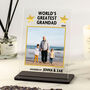 Personalised Worlds Greatest Grandad Photo Plaque, thumbnail 1 of 2