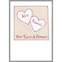 Personalised Love Hearts Wedding Anniversary Card, thumbnail 7 of 12