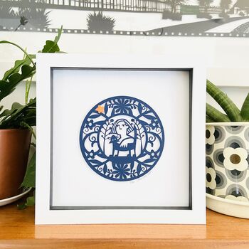 Personalised Cat Lady Paper Cut, 8 of 10