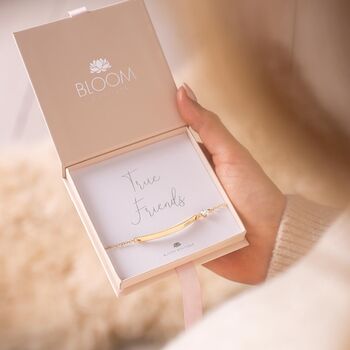 Colette Bar And Birthstone Personalised Bridesmaid Bracelet, 7 of 12