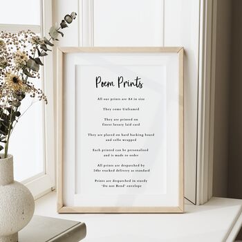 Daddy Bear Poem Print Father’s Day Gift From Son Or Daughter, 4 of 10