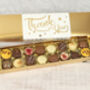 Thank You Chocolate Box – 16 Luxury Chocolates With Gold Foil Sleeve. Perfect Teachers Gift, thumbnail 1 of 2