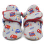 Train Baby Gift Set Barefoot Shoes, Booties And Cotton Bibs, thumbnail 8 of 12
