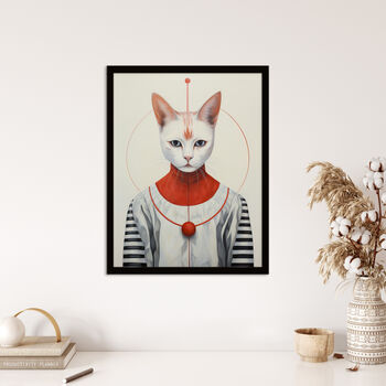 The Cat King Scifi Cat Lovers Striking Wall Art Print, 4 of 6