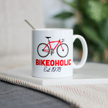 Personalised Bikeoholic Ceramic Mug, 2 of 5