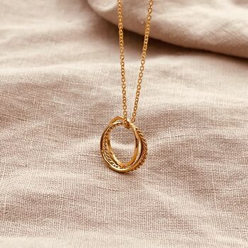 Sterling Silver Russian Ring Necklace, 4 of 8