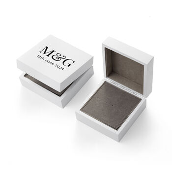 Personalised Couple’s Initials Double Ring Box, 4 of 4