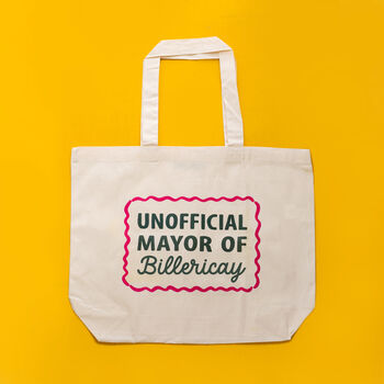 'Unofficial Mayor' Personalised Tote Bag, 2 of 3