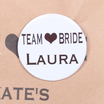 Personalised Team Bride Hen Party Night Badges, 2 of 2