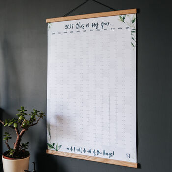 2027 Botanical Wall Planner 'This Is My Year', 8 of 11