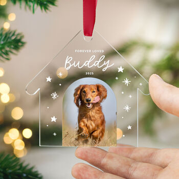 Pet Memorial Ornament Forever Loved Photo 2025, 6 of 8