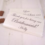 Personalised Bridesmaid Chocolate Bar, thumbnail 1 of 5
