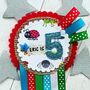 Personalised Bugs/Mini Beast Theme Birthday Rosette, thumbnail 1 of 3