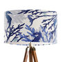 Coral And Seahorse, Blue And White Lamp Shade, thumbnail 4 of 5