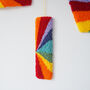 Rainbow Stripe Decorative Letter, thumbnail 4 of 5