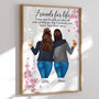 Friends For Life Personalised Best Friend Print, thumbnail 1 of 6
